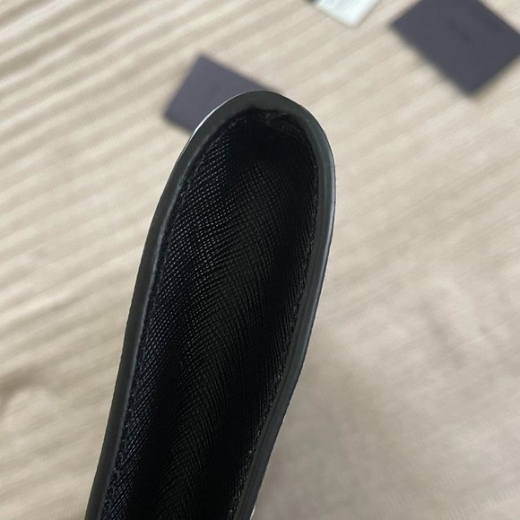 Prada Saffiano Black Leather Oversized Cluch 2VF008 - Picture 9 of 15